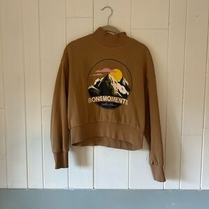 Brown Graphic Sweater